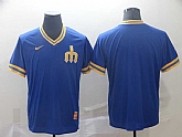 Mariners Blank Blue Throwback Jersey (1),baseball caps,new era cap wholesale,wholesale hats